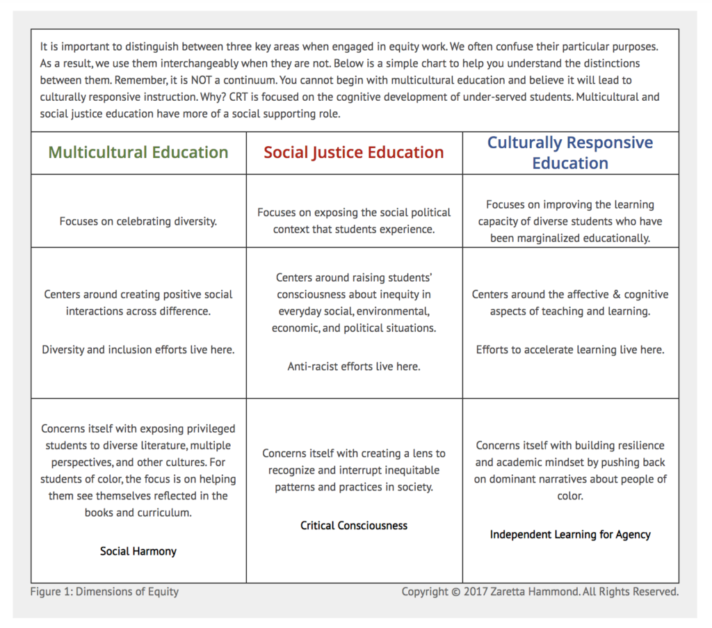 Key Areas of Focus for Instructional Equity